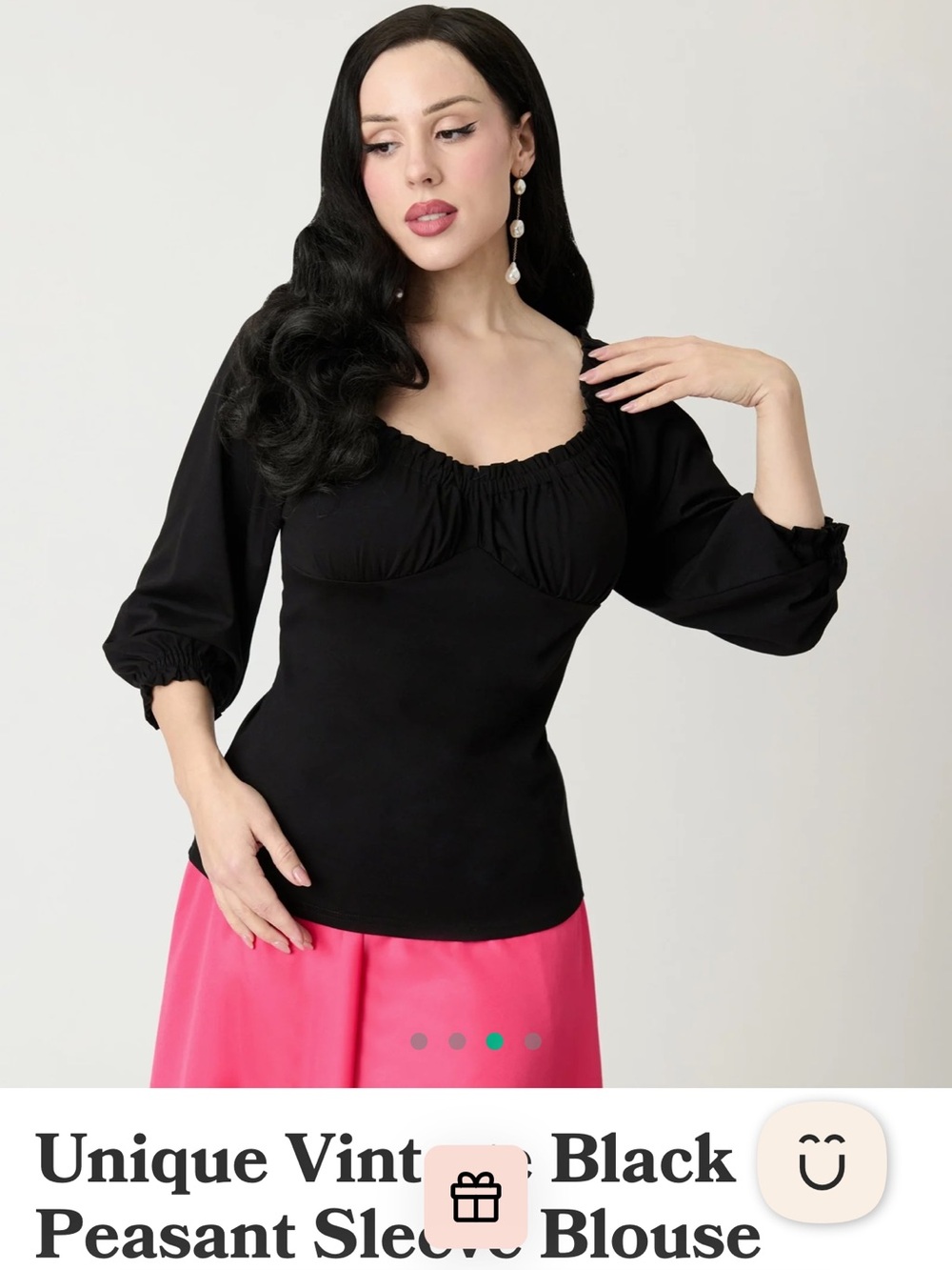 Unique Vintage peasant top NWTs